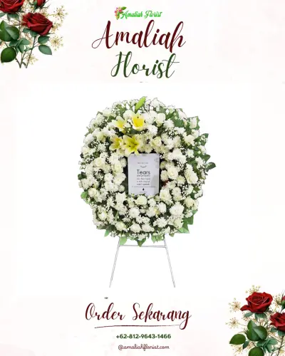 Krans Bunga Duka Cita di Sindangrasa